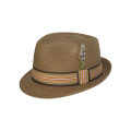 Nuevo sombrero de paja del vaquero de Fedora del diseño con la correa media (FS0003)